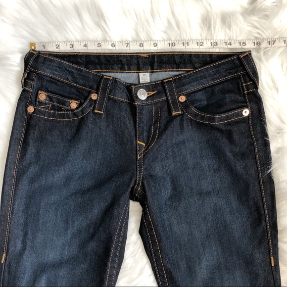 TRUE RELIGION Dark Wash Straight Leg Jeans! 29 - Picture 4 of 8